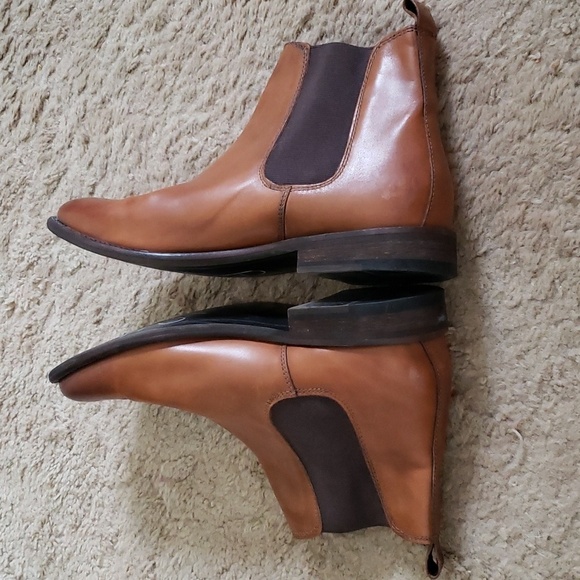 Banana Republic brown genuine leather chukka boots, pull on, men's size 7.5 - Picture 7 of 10